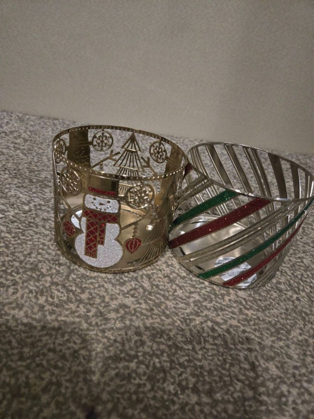 Bath and body candle holders Christmas